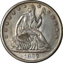 1862-S Seated Half Dollar Civil War Date Nice Unc Details Bright White
