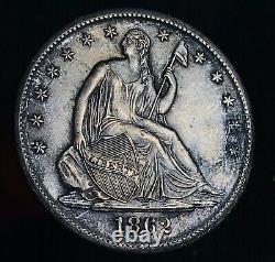 1862 S Seated Liberty Half Dollar 50C Civil War Date GEM Silver US Coin CC11165