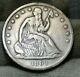 1862s Seated Liberty Half Dollar 50 Cents. Semi-key Date, Nice Coin (8809)