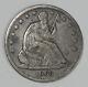 1863-s Liberty Seated Half Dollar Fine/very Fine Silver 50c