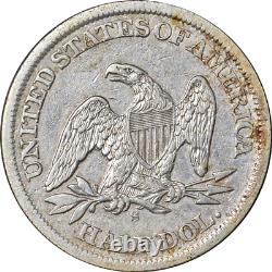 1863-S Seated Half Dollar Civil War Date XF/AU Details Nice Eye Appeal