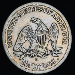 1863 S Seated Liberty Half Dollar 50C CIVIL WAR DATE Silver US Coin CC20785