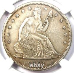 1863-S Seated Liberty Half Dollar 50C NGC Uncirculated Detail (MS UNC) Rare