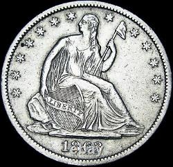 1863-S Seated Liberty Half Dollar - STUNNING - #F466