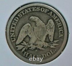 1863 -s seated liberty half dollar