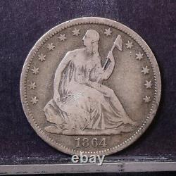 1864-S Liberty Seated Half Dollar Fine Details (#40938)