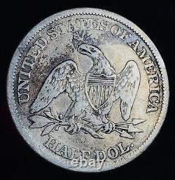 1864 Seated Liberty Half Dollar 50C Civil War Date Good Silver US Coin CC12903
