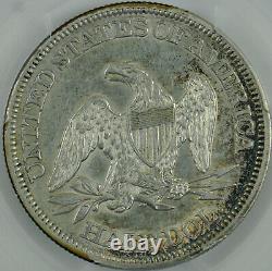 1864 Seated Liberty Half Dollar AU 50 PCGS