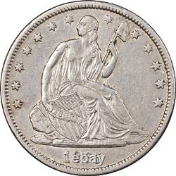 1865-S Seated Half Dollar Civil War Date Choice XF+ Details Nice Eye Appeal