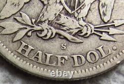 1865-S Seated Liberty Half Dollar Rare Key Civil War Date Higher Grade