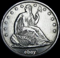 1865-S Seated Liberty Half Dollar Silver - STUNNING Type Coin - #B293