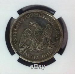 1865-S Seated Liberty Silver Half Dollar NGC XF 45