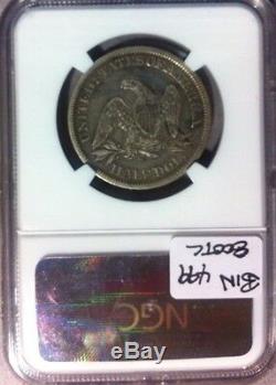 1865-S Seated Liberty Silver Half Dollar NGC XF 45