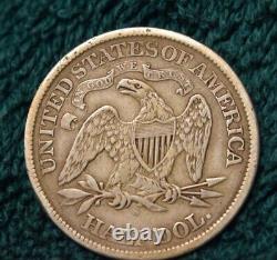 1866 S Seated Half Dollar