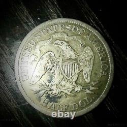 1866 seated liberty half dollar