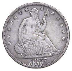 1867-S Seated Liberty Half Dollar 1868