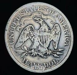 1867 S Seated Liberty Half Dollar 50C Post Civil War Good Silver US Coin CC8718