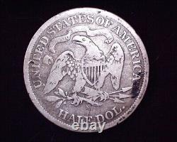1867 S Seated Liberty Half Dollar V-4 Very Low Mintage of 1,196,000 # S217