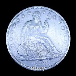 1868-s Seated Liberty Half Dollar! In Amazing Condition