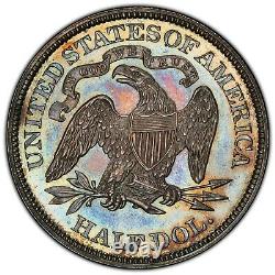 1869 Proof Seated Liberty Half Dollar PCGS PR-63, CAC, Ex E. Horatio Morgan Col