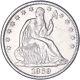 1869 S Seated Liberty Half Dollar 90% Silver About Uncirculated Au See Pics O595