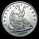 1869 Seated Liberty Half Dollar Silver - Nice Coin - #uu705