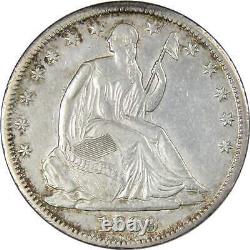 1869 Seated Liberty Half Dollar XF EF Extremely Fine Details 90% Silver 50c Coin