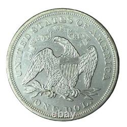 1869 WM $1 Seated Liberty Dollar AU #