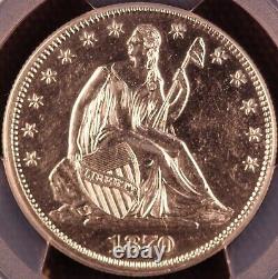 1870 50C Seated Liberty Half Dollar PCGS AU Details Harshly Cleaned