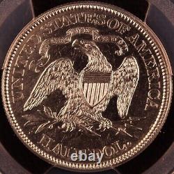 1870 50C Seated Liberty Half Dollar PCGS AU Details Harshly Cleaned
