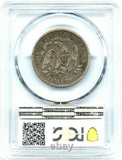 1870-CC Liberty Seated Silver Half Dollar, PCGS F-12, CC Key Date, Pop=16 coins