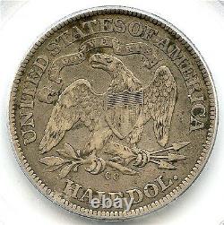 1870-CC Liberty Seated Silver Half Dollar, PCGS XF-30, Affordable Great CC Coin