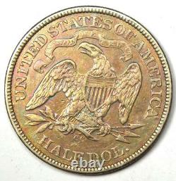 1871-CC Seated Liberty Half Dollar 50C Carson City Coin XF Details (EF)
