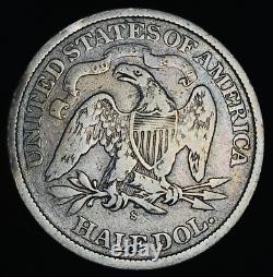 1871 S Seated Liberty Half Dollar 50C Ungraded Choice 90% Silver US Coin CC20788