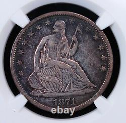 1871 S Seated Liberty Half Dollar Ngc Xf 45 Highly Lustrous With Excellent Color