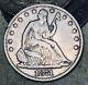 1871 Seated Liberty Half Dollar 50c Ungraded Choice 90% Silver Us Coin Cc17772