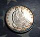 1871 Seated Liberty Silver Half Dollar Collector Coin Free Shipping