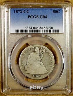 1872-CC PCGS G04 Seated Half Dollar Tough Date