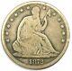 1872-cc Seated Liberty Half Dollar 50c Carson City Coin Fine Details