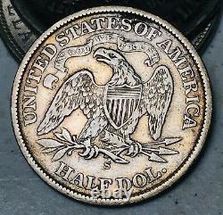 1872 S Seated Liberty Half Dollar 50C High Grade Choice US Silver Coin CC10235