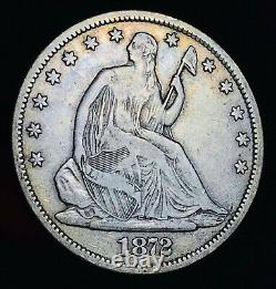 1872 S Seated Liberty Half Dollar 50C High Grade Choice US Silver Coin CC10235