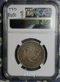 1872-cc Seated Liberty Silver Half Dollar Ngc Vg 8 Collector Coin Free Shipping