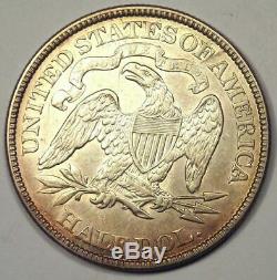 1873 Arrows Seated Liberty Half Dollar 50C Coin Nice Choice AU Rare Coin