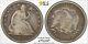 1873-cc Witharrows Carson City Seated Liberty Half Dollar Pcgs Gold Shield Vg 08