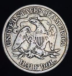 1873 Seated Liberty Half Dollar 50C ARROWS Ungraded 90% Silver US Coin CC17256