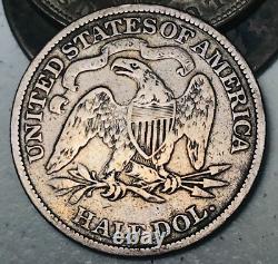 1873 Seated Liberty Half Dollar 50C ARROWS Ungraded 90% Silver US Coin CC20617