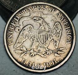 1873 Seated Liberty Half Dollar 50C NO Arrows Choice Silver US Coin CC21071