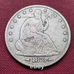 1873 Seated Liberty Half Dollar 50c Better Grade VF XF #46817