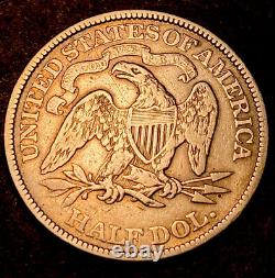 1873 Seated Liberty Half Dollar Rare DDO Mint Error FS-1101 WB-109 Quad Stripes