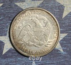 1873 Seated Liberty Silver Half Dollar Collector Coin Free Shipping